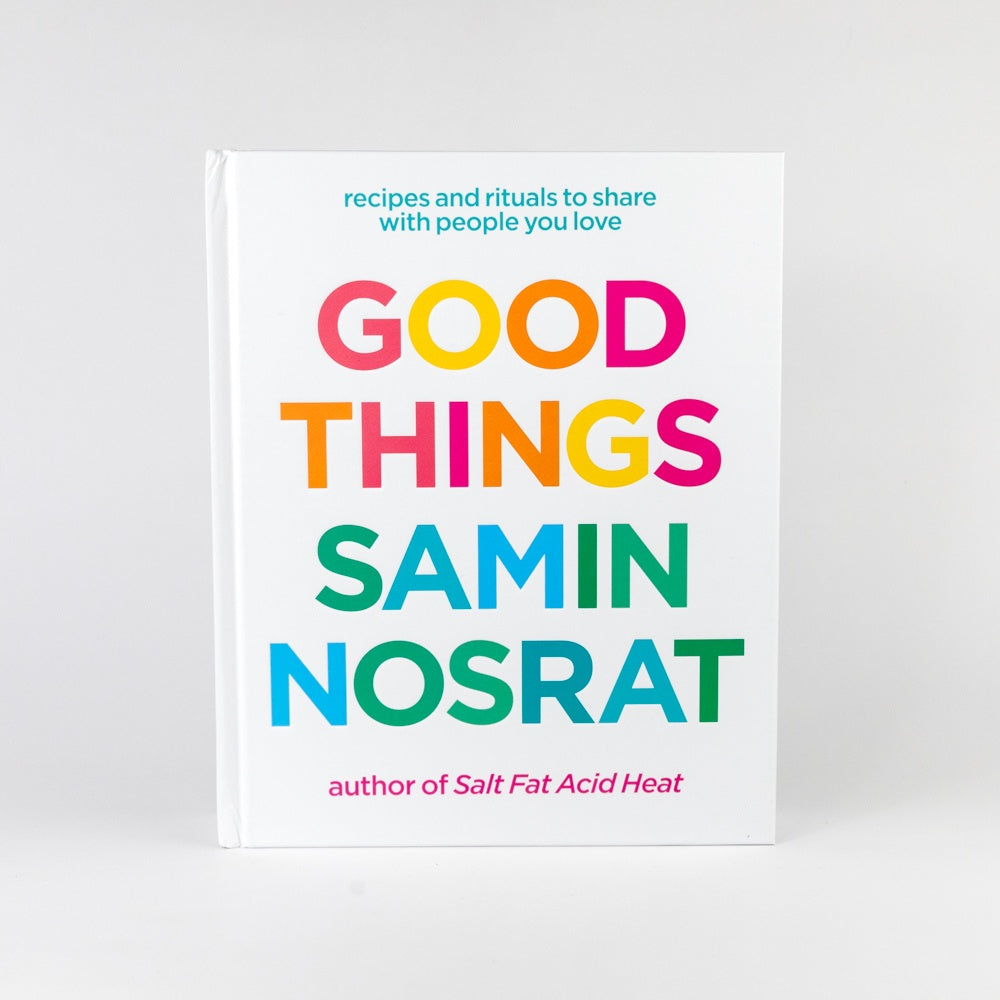 Book cover of 'Good Things' by Samin Nosrat on a white background