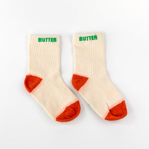 pigeon said please Grass Fed Butter Socks - Green Grass