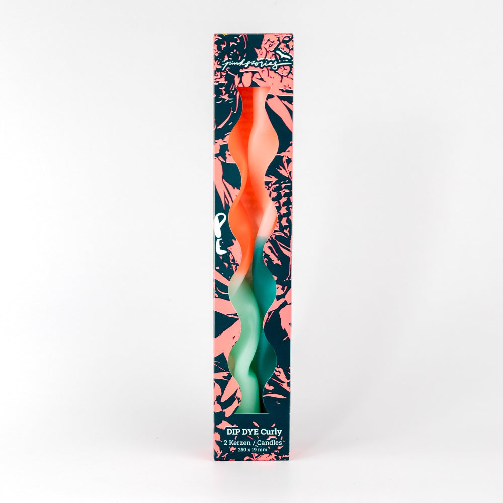 Dip Dye Curly Candles - Miami Jade