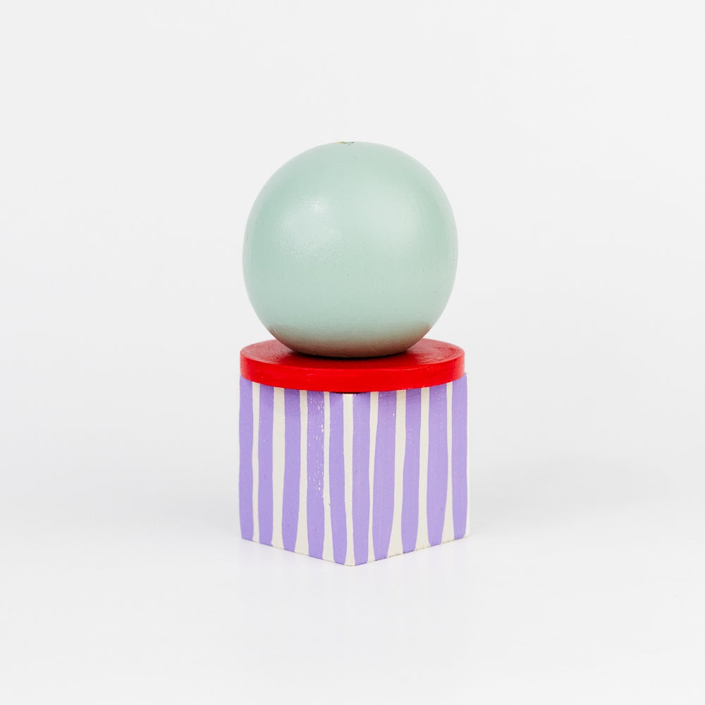 Wooden Incense Holder Cirq - Mint