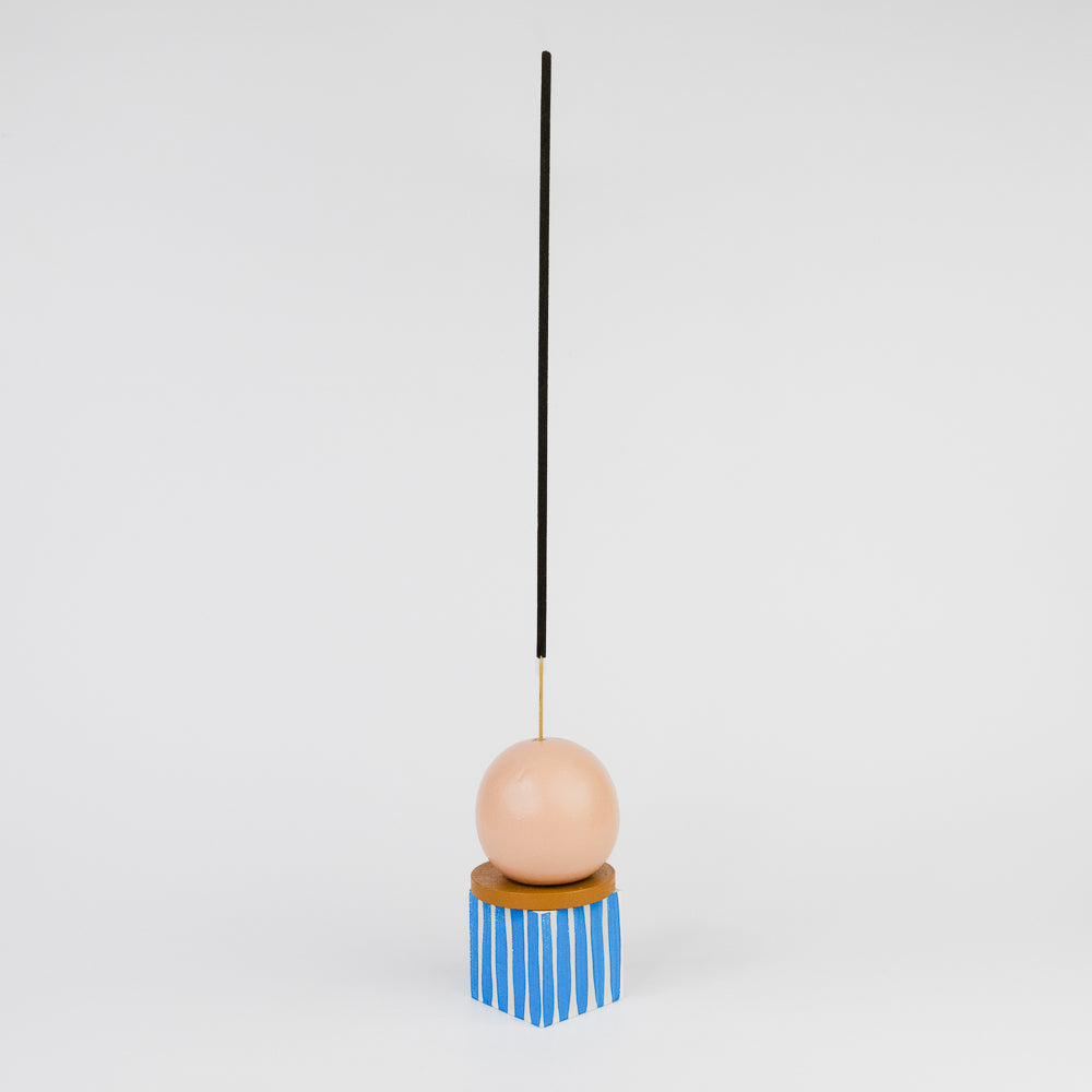 Wooden Incense Holder Cirq - Peach