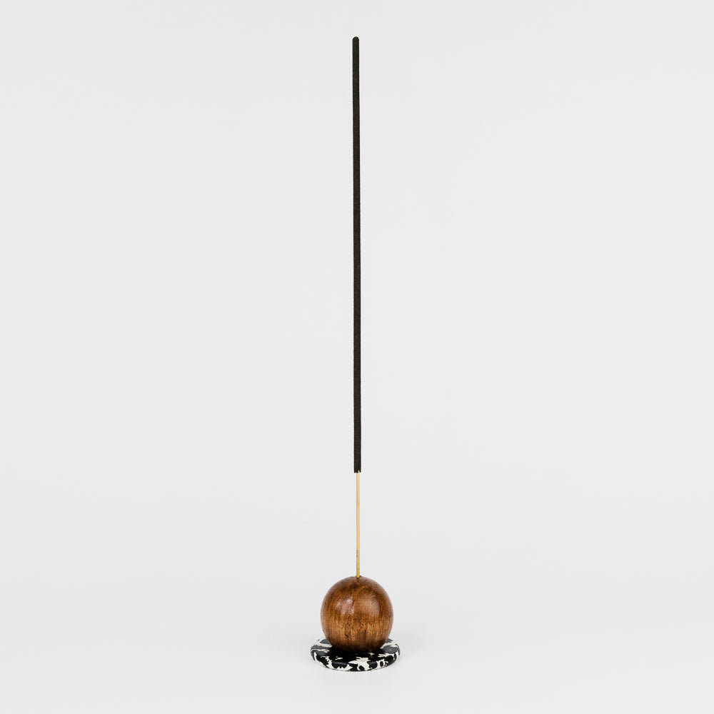 Wooden Incense Holder Truffles - Walnut