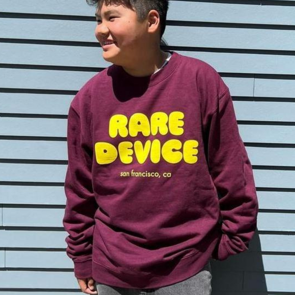 Rare Device Bubble Sweatshirt worn in Maroon