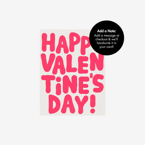 Red Cap Cards Valentine Bubble Letter card by Anke Weckman