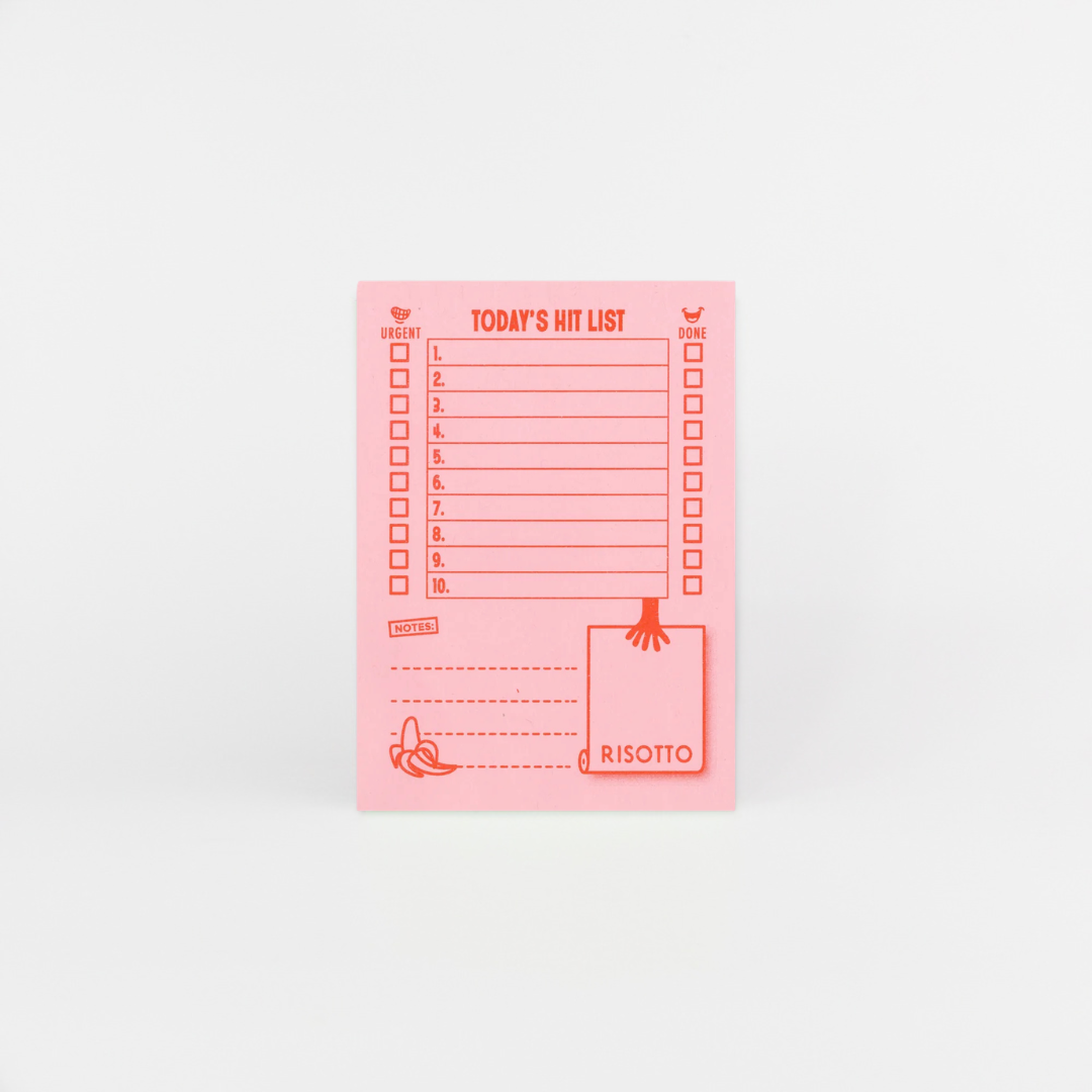 Hit List To Do Notepad - Pink