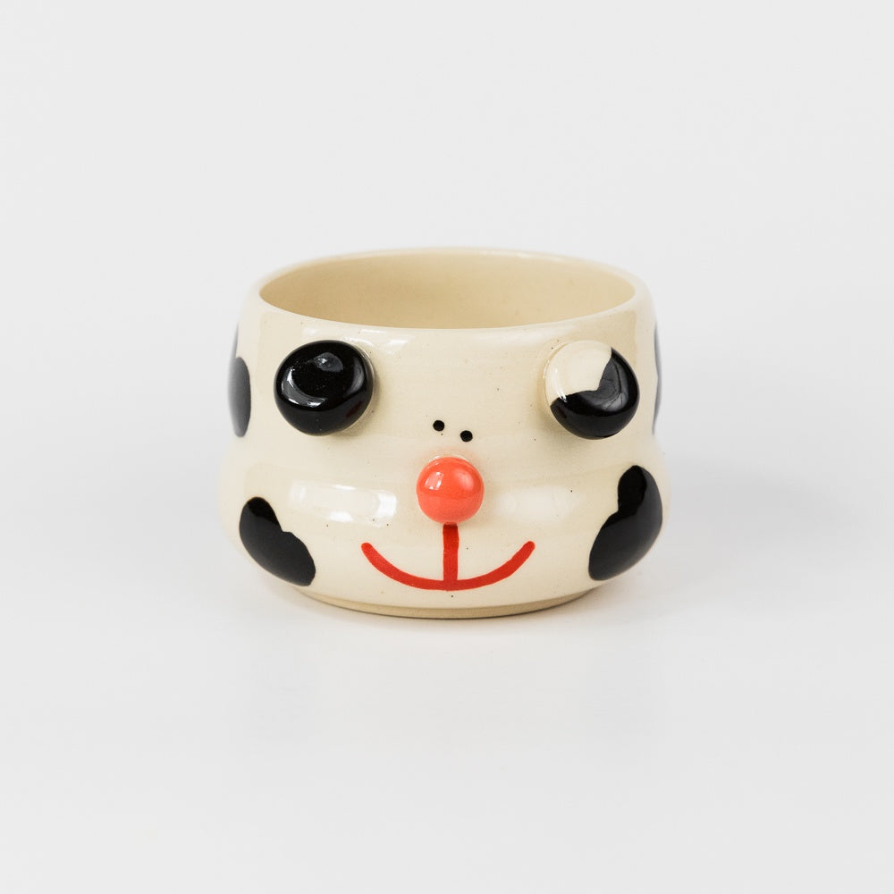 Black Dalmatian Plant Pot