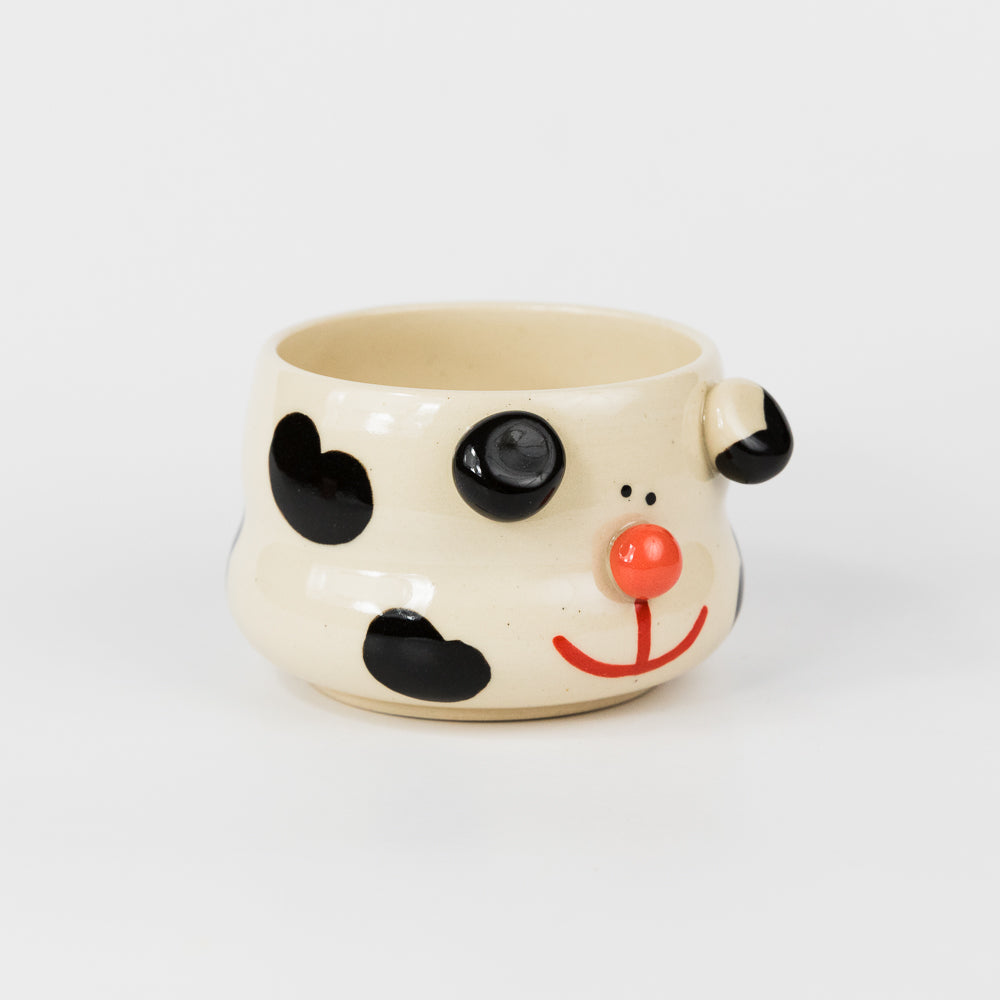 Black Dalmatian Plant Pot
