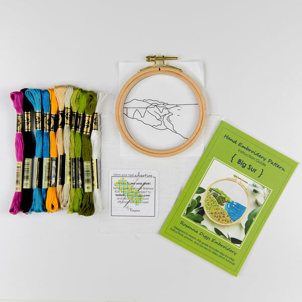 Big Sur Embroidery Kit - Beginner