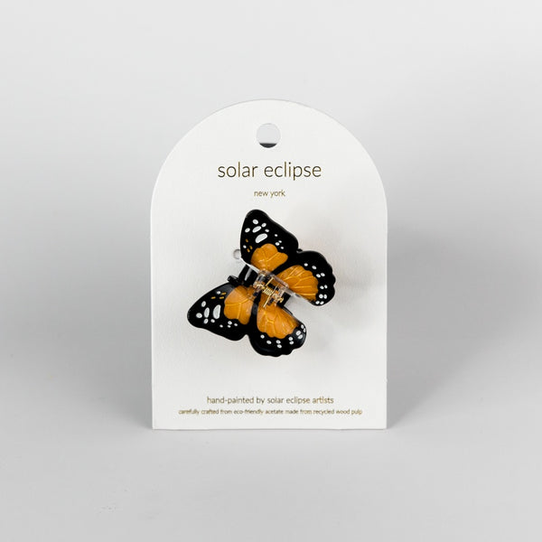 Solar Eclipse Monarch Hair Claw Clip