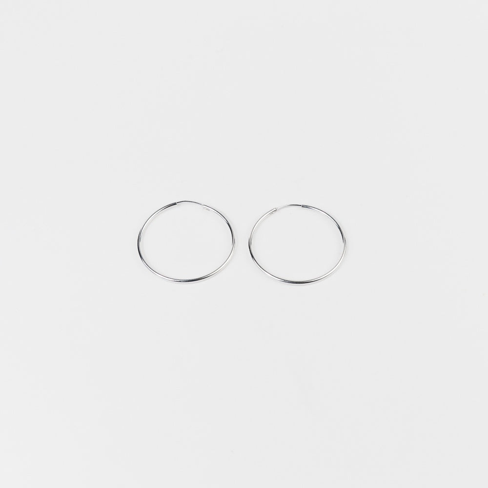2mm Sterling Silver Endless Hoops