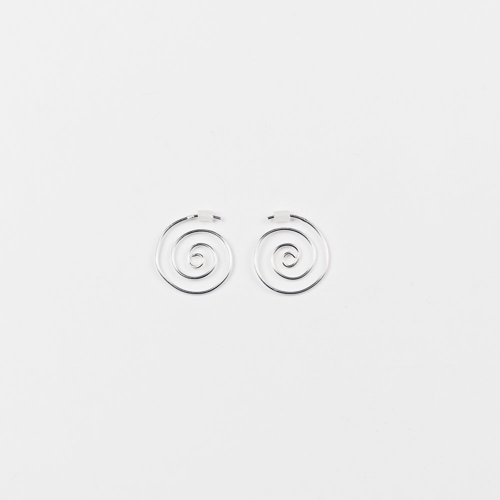 Sterling Silver Wire Spiral Threader Hoops