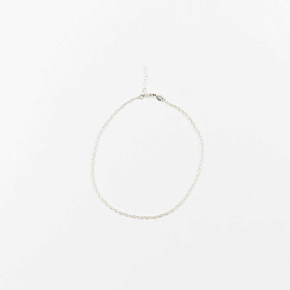 Sterling Silver Twisted Rope Anklet