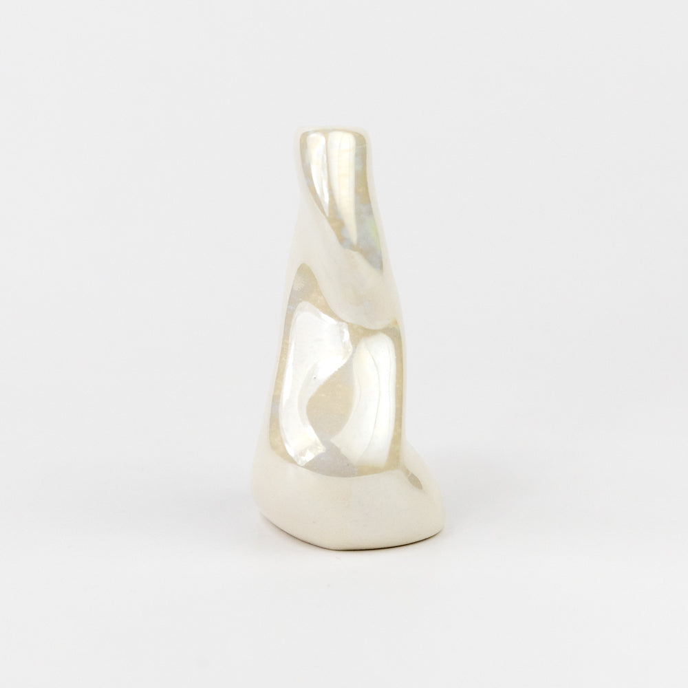 Mini Twist Vase - Pearl