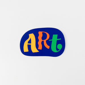 Colorful 'ART' logo on a white background