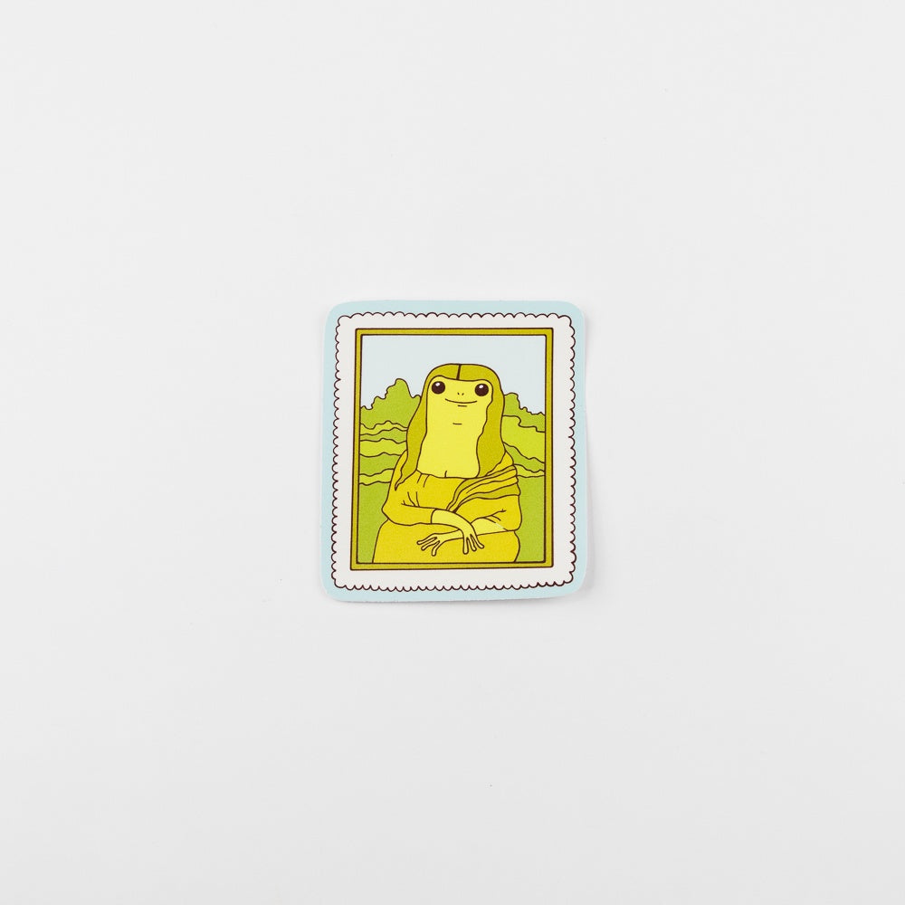 Mona Lisa Froggy Sticker