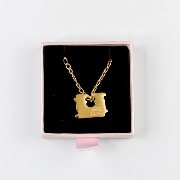 Bread Winner Necklace by The Peach Fuzz