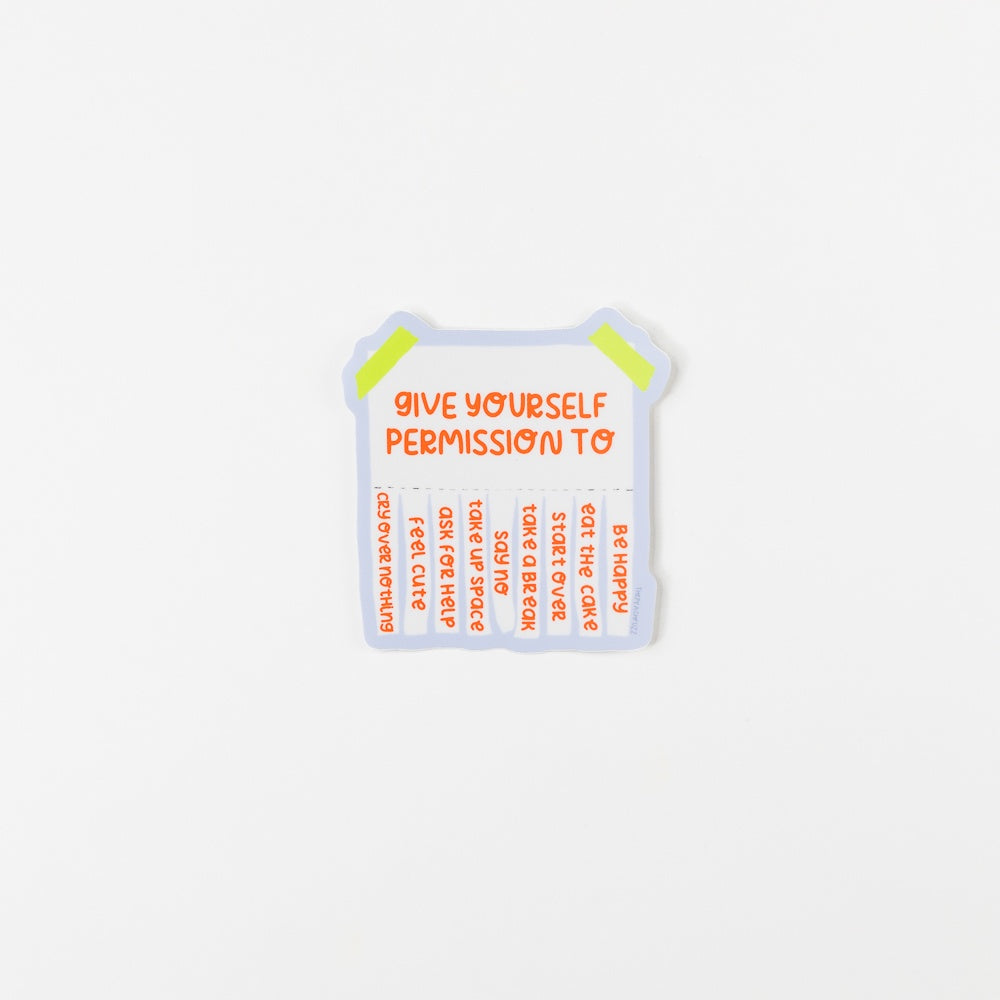 Give Yourself Permission Sticker