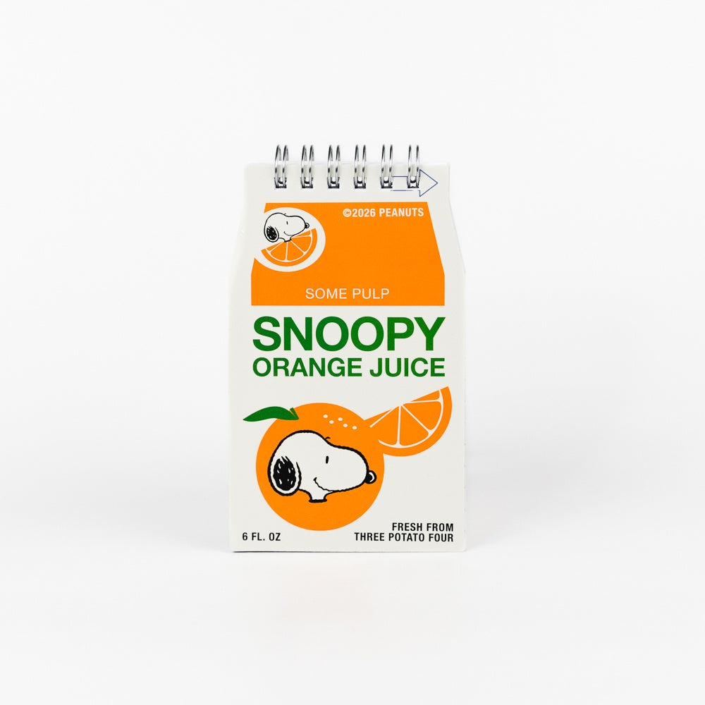 3P4 X Peanuts® Grocery - Snoopy Orange Juice Mini Notebook