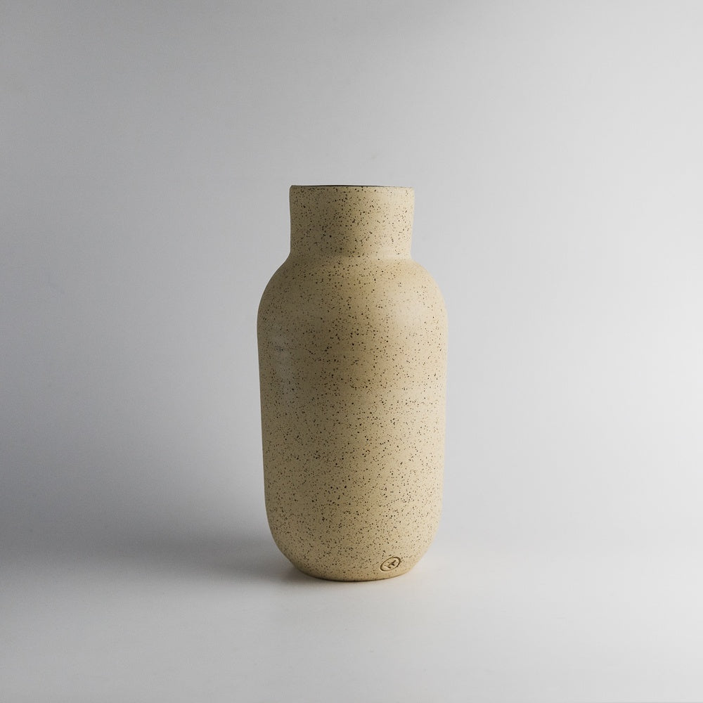 White Speckled Vase 0