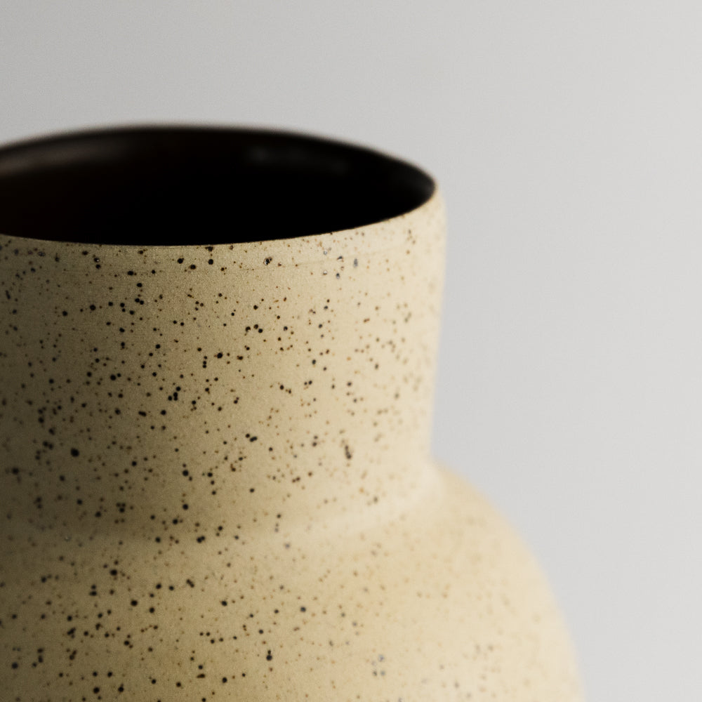 White Speckled Vase 0