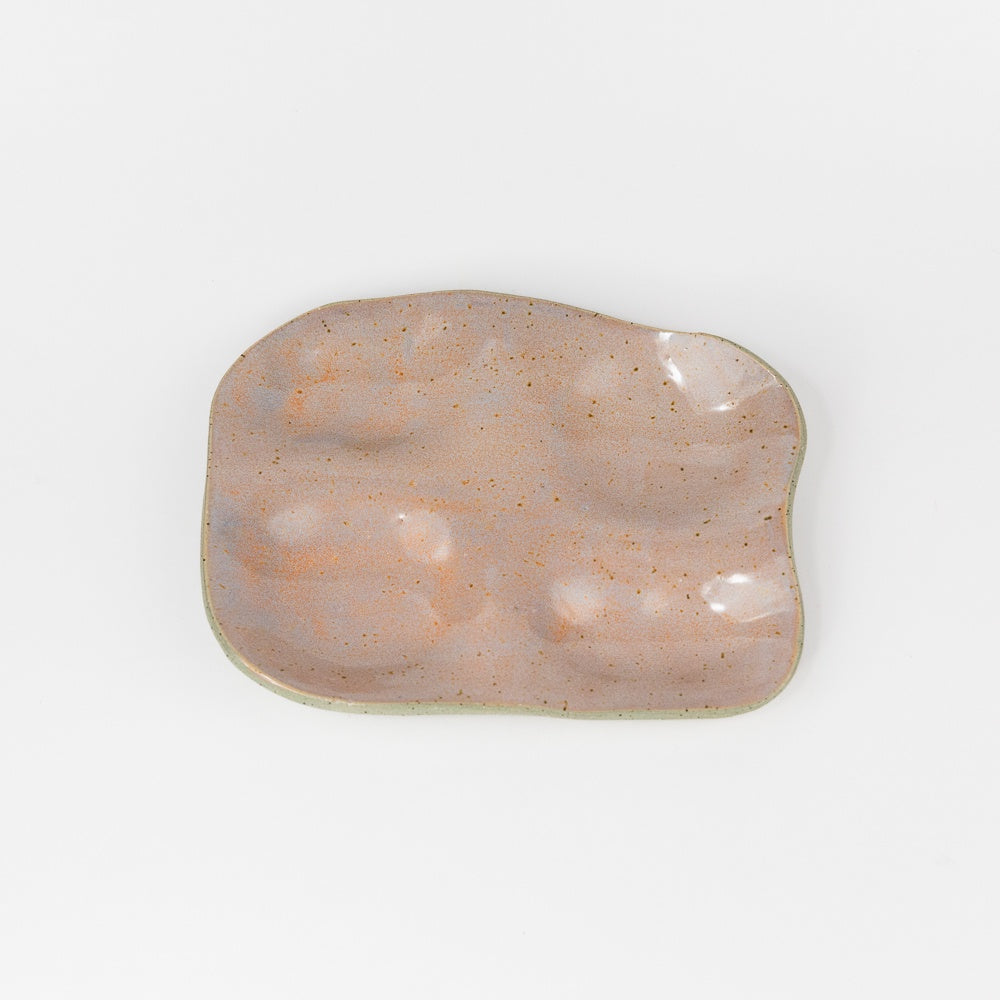 Ceramic Snack Plate - Desert Pink