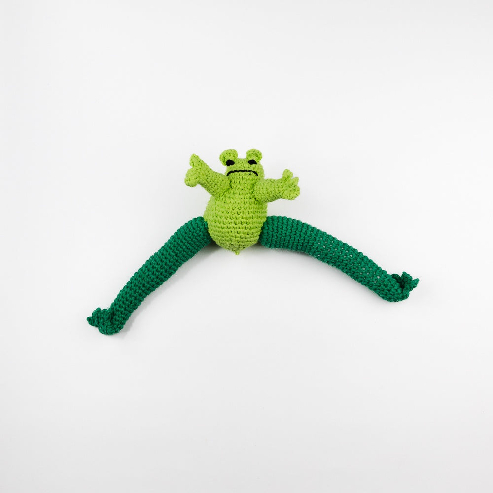 Hand Crochet Frog Dog Toy