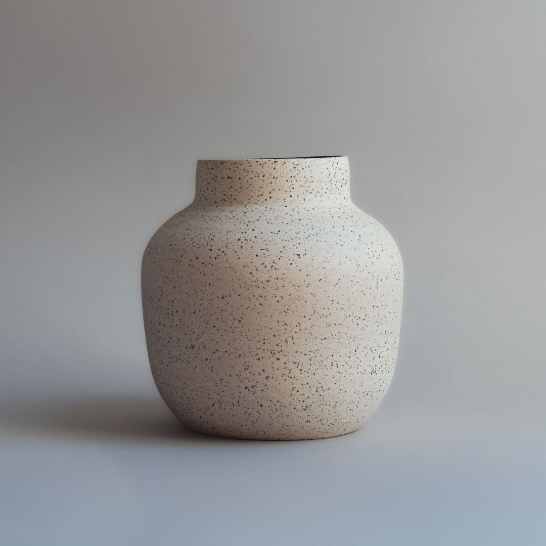 White Speckled Vase 2