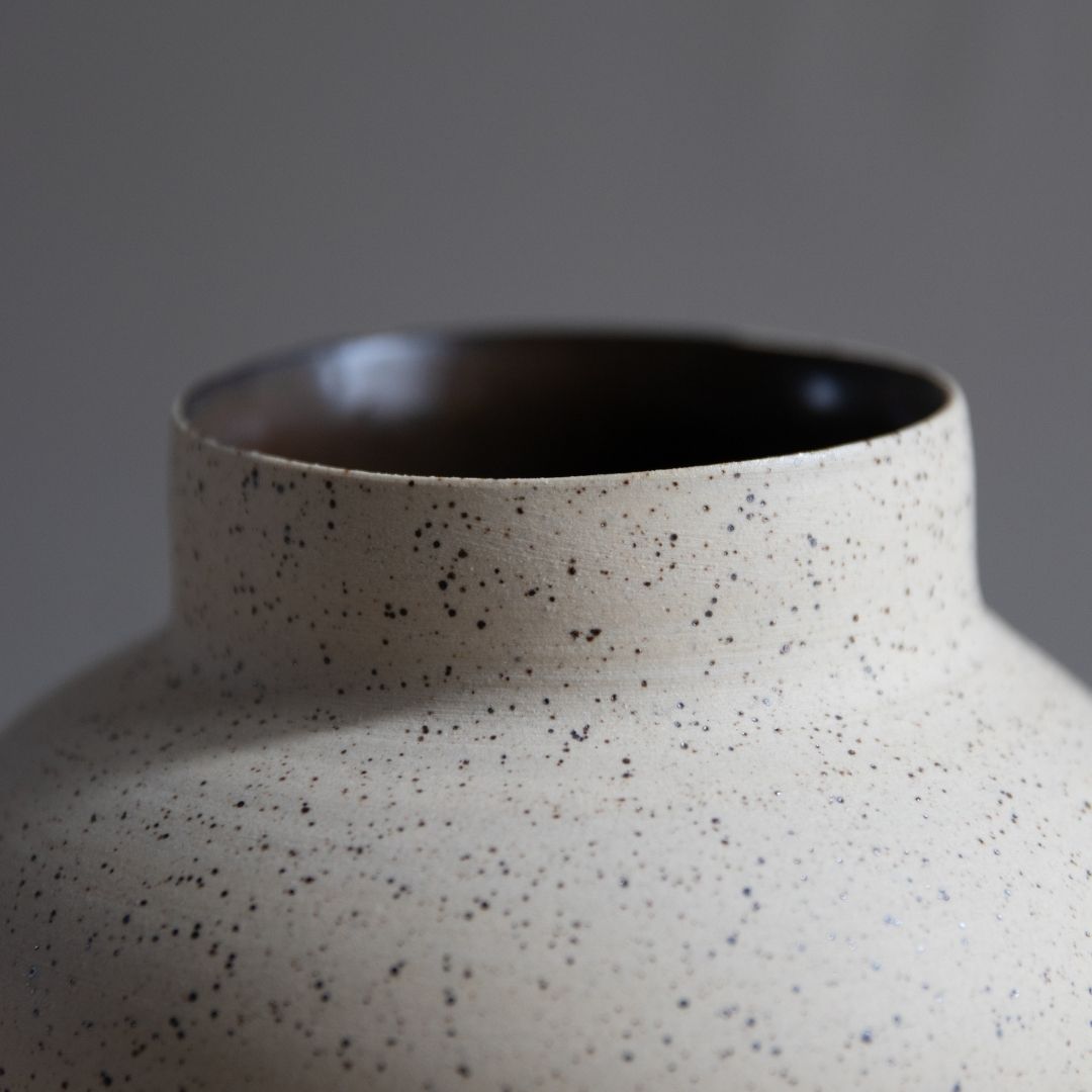 White Speckled Vase 2