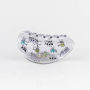 Clear Hair Claw with Gem Stone Insect Bugs by Winona Irene