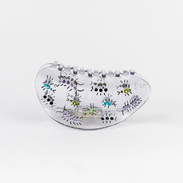 Clear Hair Claw with Gem Stone Insect Bugs by Winona Irene