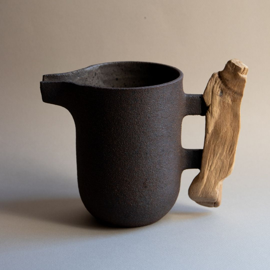 Wooden Handle Pitcher 1