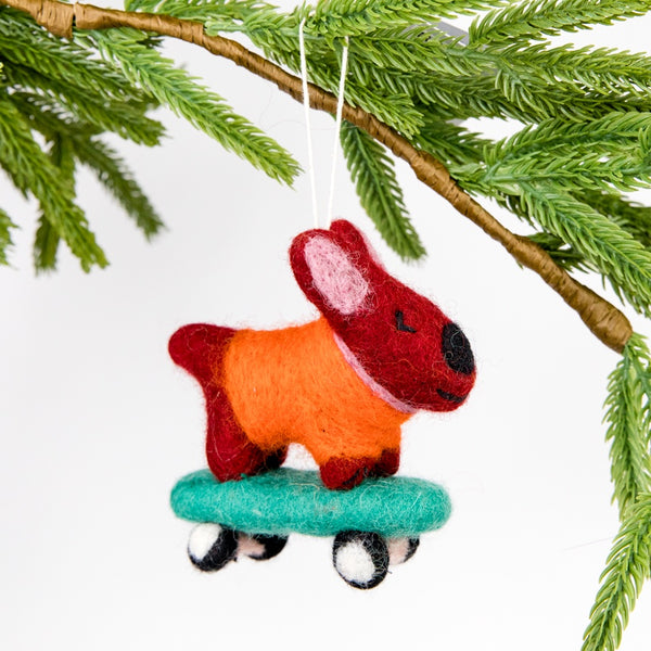 Bert Dog Felt Ornament