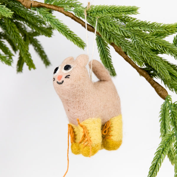 Lucy Cat Felt Ornament