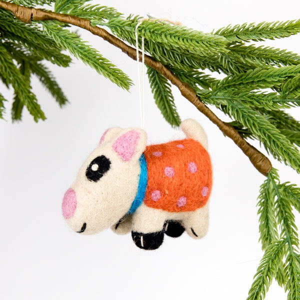 Luna Dog Felt Ornament