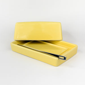 Butter Dish with Stainless Steel Knife - Banana