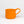 Ceramic Cafe Mug 6.8 oz - Tangerine