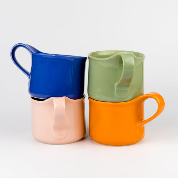 Ceramic Cafe Mug 6.8 oz - Tangerine