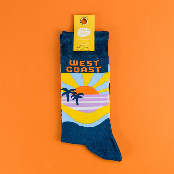 Best Coast Crew Socks - Blue