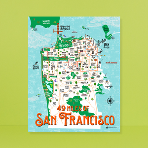 49 Miles of San Francisco Map