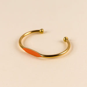 Brass Bracelet - Tangerine