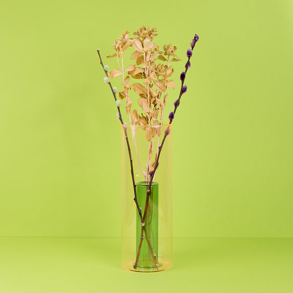 Reversible Vase - Large: Pink and Green