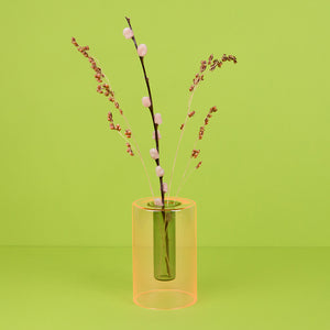 Reversible Vase - Small: Pink and Green