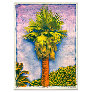 California Fan Palm' risograph print