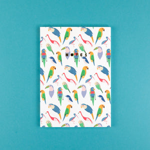 Parrots A6 Notebook by Carolyn Suzuki