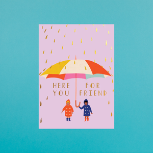Raindrops Sympathy card by Carolyn Suzuki