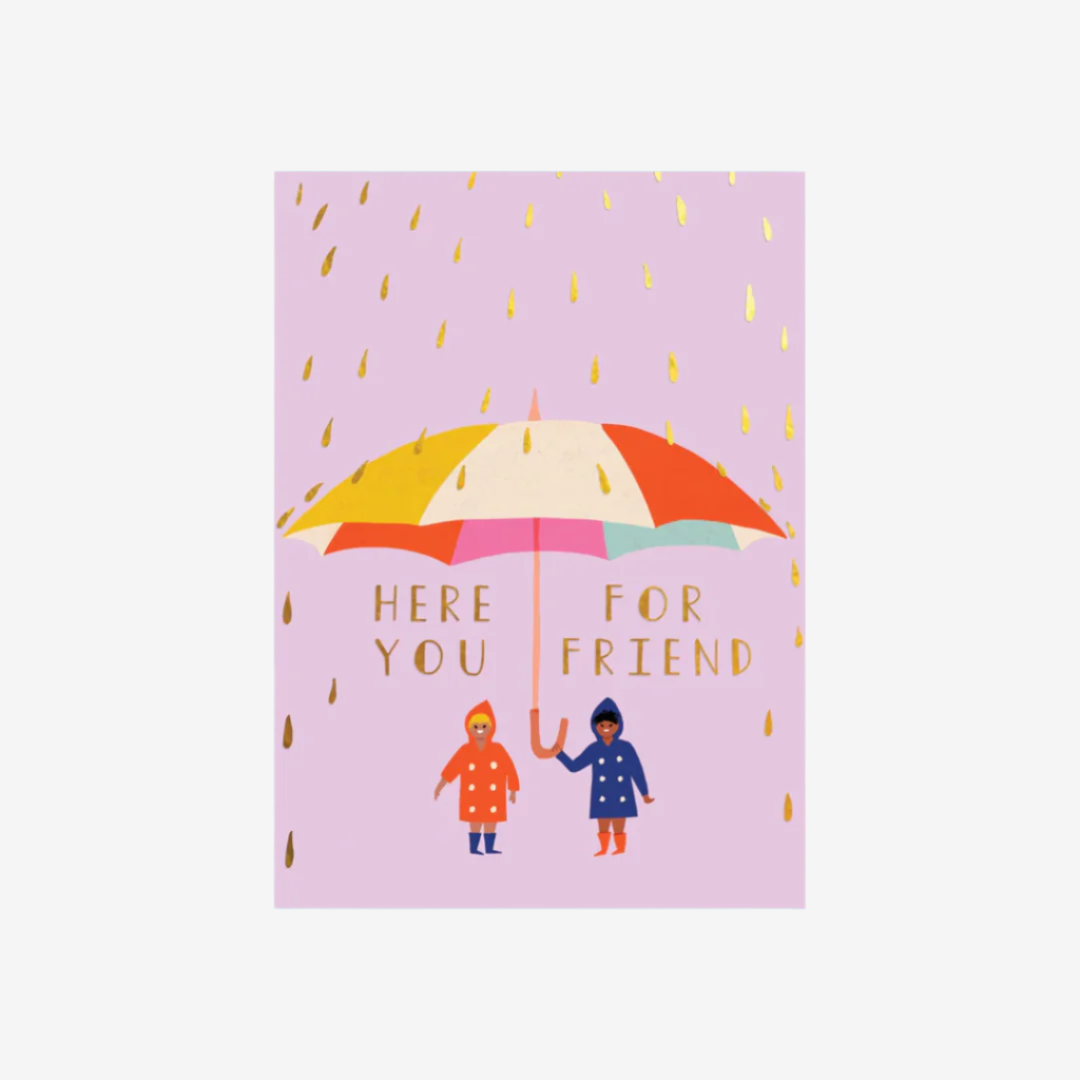 Raindrops Sympathy card by Carolyn Suzuki