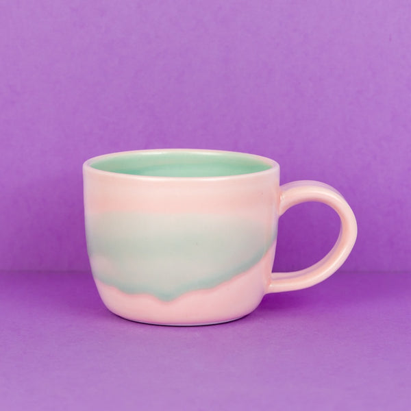Christina Kosinski Classic Mug in Pink and Mint