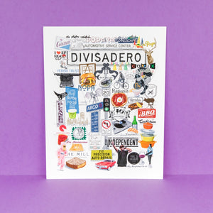 Divisadero Print illustrated by Dan Bransfield
