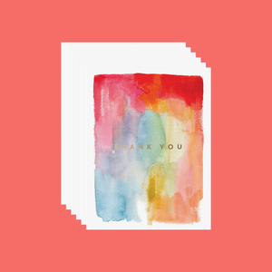 E Frances Colorful Thanks Box Set of 6 cards and envelopes