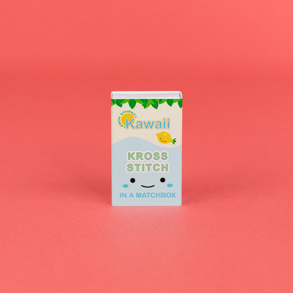 Kawaii Lemon Mini Cross Stitch Kit In A Matchbox